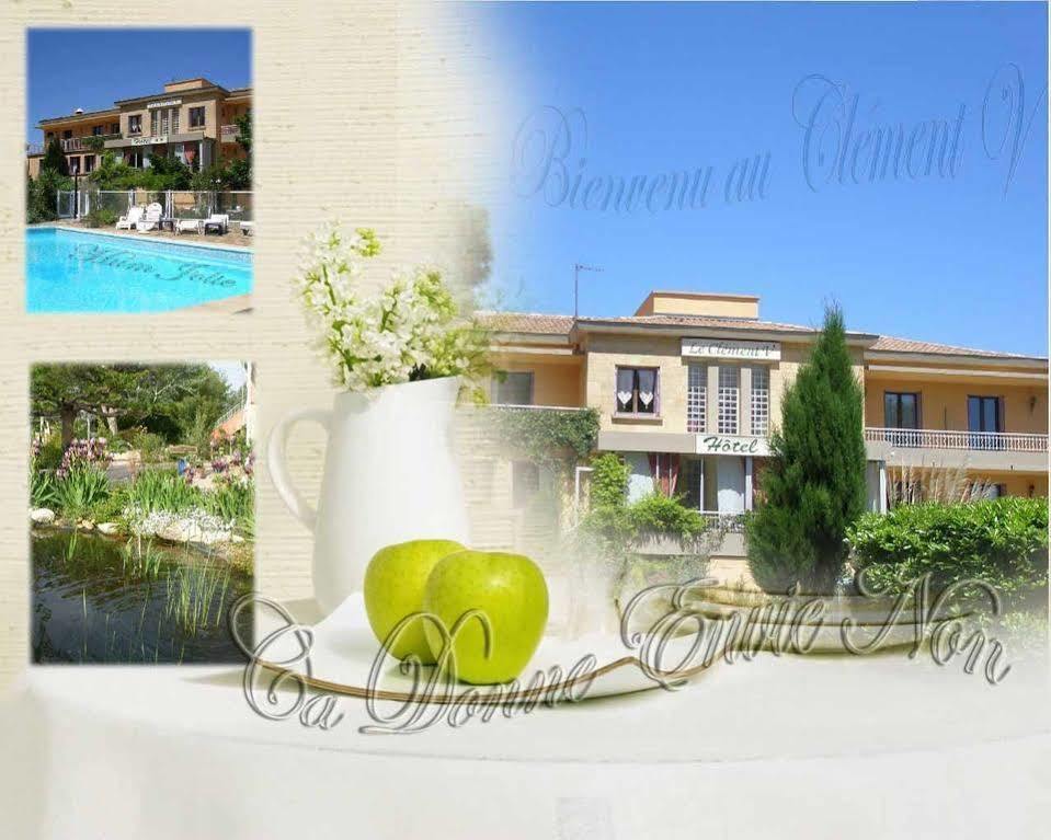 Logis Hotel Le Clement V Roquemaure  Exterior photo